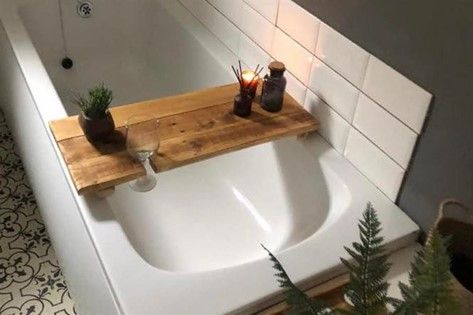 Rustic Bath Shelf